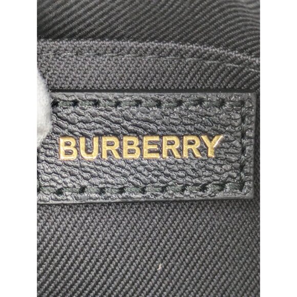 Burberry Small Camera Check Leather Canvas Crossbody Bag Black 8085080 - Picture 8 of 13